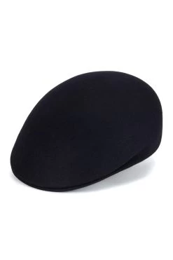 Blocked Felt Cap -Chic Hats Shop BLOCKED FELT CAP NAVY Product Shot 1