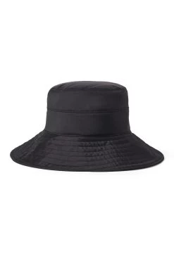 Brigitte Silk Sun Hat -Chic Hats Shop BRIGITTE SILK SUN HAT BLACK 2