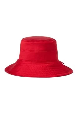 Brigitte Silk Sun Hat -Chic Hats Shop BRIGITTE SILK SUN HAT RED 2