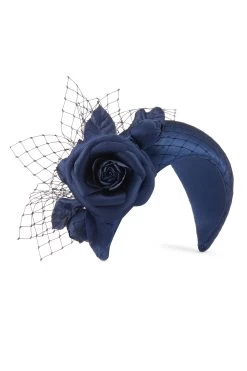 Ceylon Navy Headband -Chic Hats Shop CEYLON NAVY 2