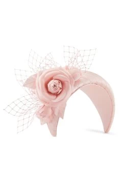 Ceylon Pale Pink Headband -Chic Hats Shop CEYLON PINK 2