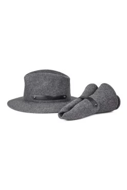 Cheltenham Rollable Trilby 13 Cheltenham Rollable Trilby -Chic Hats Shop CHELTENHAM ROLLABLE TRILBY GREY 3