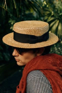 Classic Boater -Chic Hats Shop CLASSIC BOATER LIFESTYLE SHOT 2