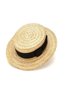 Classic Boater -Chic Hats Shop CLASSIC BOATER Product Shot 1