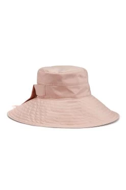 Clemence Silk Sun Hat -Chic Hats Shop CLEMENCE SILK SUN HAT PINK 2