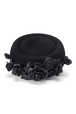 Cottesmore Pillbox -Chic Hats Shop COTTESMORE PILLBOX BLACK