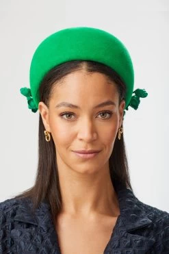 Cottesmore Pillbox -Chic Hats Shop COTTESMORE PILLBOX GREENEDITED 2