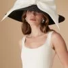 Darjeeling Black Wide Brim Hat
