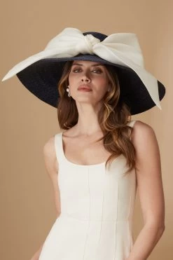 Darjeeling Navy Wide Brim Hat