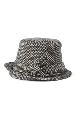 Dolores Black Cloche -Chic Hats Shop DOLORES BLACK WHITE