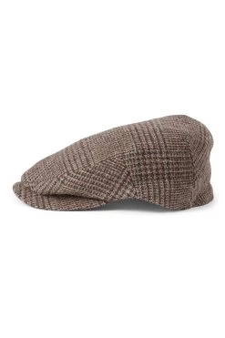 Drifter Glen Check Flat Cap -Chic Hats Shop DRIFTER GLEN CHECK FLAT CAP PRODUCT SHOT 3