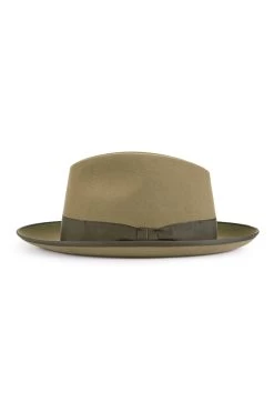 Escorial Wool Albany Trilby 12 Escorial Wool Albany Trilby -Chic Hats Shop ESCORIAL WOOL ALBANY TRILBY TAUPE Product Shot 2