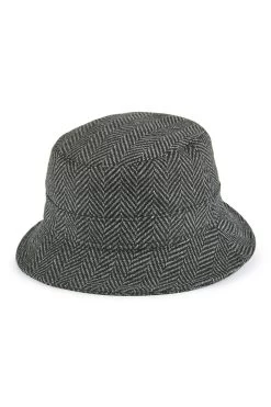 Escorial Wool Bucket Hat -Chic Hats Shop ESCORIAL WOOL BUCKET HAT GREY 1