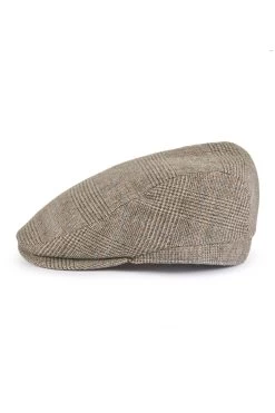 Escorial Wool Grosvenor Flat Cap -Chic Hats Shop ESCORIAL WOOL GROSVENOR FLAT CAP BROWN Product Shot 2