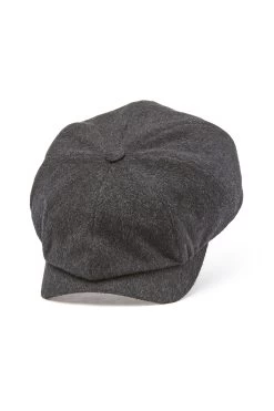 Escorial Wool Newsboy Cap -Chic Hats Shop ESCORIAL WOOL NEWSBOY CAP GREY 1