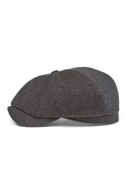 Escorial Wool Newsboy Cap -Chic Hats Shop ESCORIAL WOOL NEWSBOY CAP GREY 3