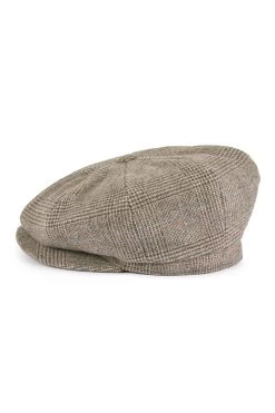 Escorial Wool Tremelo Bakerboy Cap -Chic Hats Shop ESCORIAL WOOL TREMELO BAKERBOY CAP BROWN 3