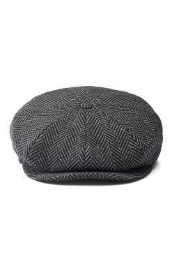 Escorial Wool Tremelo Bakerboy Cap -Chic Hats Shop ESCORIAL WOOL TREMELO BAKERBOY CAP GREY 2