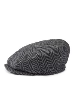 Escorial Wool Tremelo Bakerboy Cap -Chic Hats Shop ESCORIAL WOOL TREMELO BAKERBOY CAP GREY 3