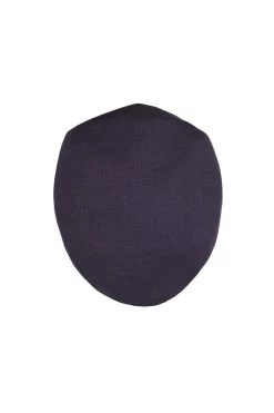 Florida Linen Flat Cap -Chic Hats Shop FLORIDA LINEN FLAT CAP NAVY Product Shot 3