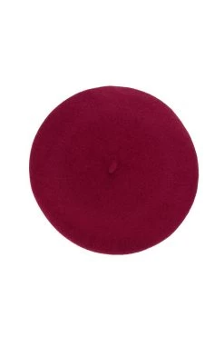 French Beret -Chic Hats Shop FRENCH BERET BURGUNDY