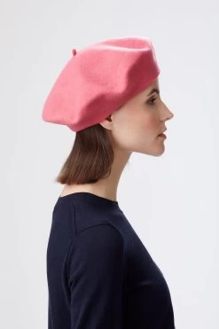 French Beret -Chic Hats Shop FrenchBeret pink 27398