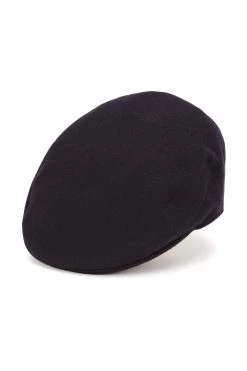 Gill Cashmere Flat Cap -Chic Hats Shop GILL CASHMERE FLAT CAP NAVY 1