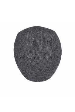 Gill Flat Cap -Chic Hats Shop GILL FLAT CAP GREY Product Shot 3