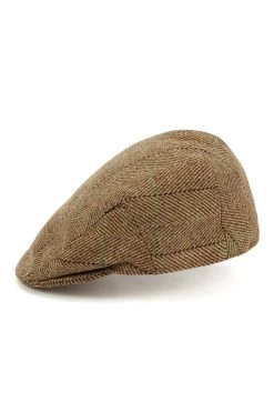 Gill Tweed Flat Cap -Chic Hats Shop GILL TWEED FLAT CAP PATTERN 1 Product Shot 2