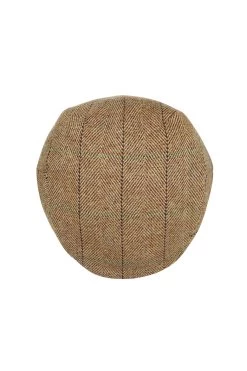 Gill Tweed Flat Cap -Chic Hats Shop GILL TWEED FLAT CAP PATTERN 1 Product Shot 3