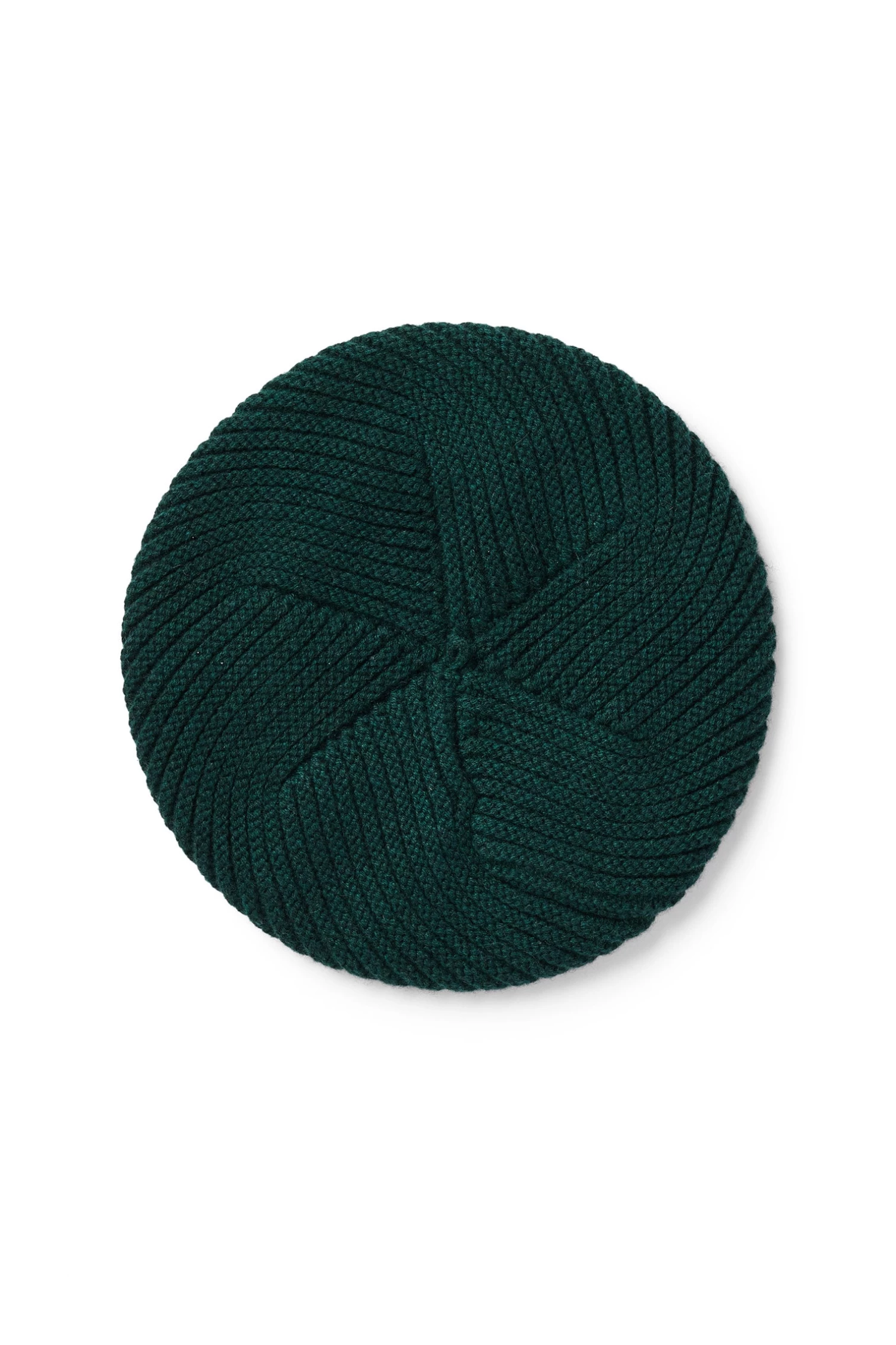 Green Knitted Cashmere Beret 2 Green Knitted Cashmere Beret - Image 2
