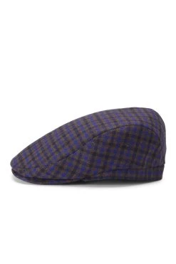 Grosvenor Check Flat Cap -Chic Hats Shop GROSVENOR CHECK FLAT CAP Product shot 2
