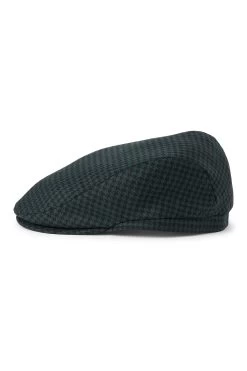 Grosvenor Houndstooth Flat Cap -Chic Hats Shop GROSVENOR HOUNDSTOOTH FLAT CAP 2