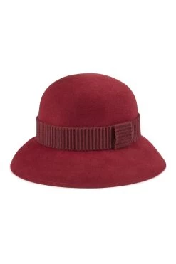 Hogarth Cloche -Chic Hats Shop HOGARTH CLOCHE BURGUNDY