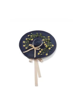 Kalahari Boater -Chic Hats Shop KALAHARI BOATER NAVY 1