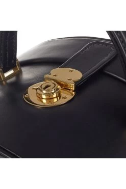 Leather Hat Box 12 Leather Hat Box -Chic Hats Shop LEATHER HAT BOX BLACK 4