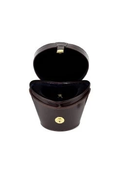 Leather Top Hat Bucket 15 Leather Top Hat Bucket -Chic Hats Shop LEATHER TOP HAT BUCKET BROWN 4