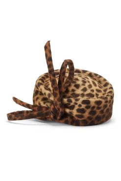 Leopard Mayfair Pillbox Hat -Chic Hats Shop LEOPARD MAYFAIR PILLBOX HAT
