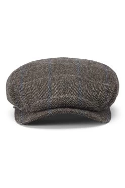 Lynton Brown Flat Cap -Chic Hats Shop LYNTON BROWN FLAT CAP Product Shot 2