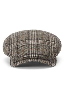 Lynton Grey Flat Cap -Chic Hats Shop LYNTON GREY FLAT CAP Product Shot 2