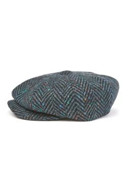 Muirfield Tweed Bakerboy Cap -Chic Hats Shop MUIRFIELD TWEED BAKERBOY CAP PATTERN 5 Product Shot 2