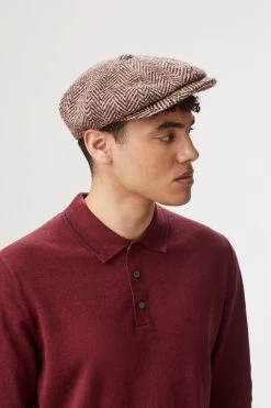Muirfield Herringbone Bakerboy Cap -Chic Hats Shop MuirfieldHerringboneBakerboyCap 30990