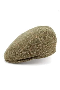 Oslo Tweed Flat Cap -Chic Hats Shop OSLO TWEED FLAT CAP PATTERN 1 Product Shot 2