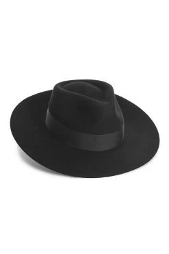 Portobello Fedora -Chic Hats Shop PORTOBELLO FEDORA BLACK 1