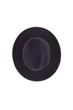 Prague Fedora -Chic Hats Shop PRAGUE FEDORA NAVY Product Shot 3