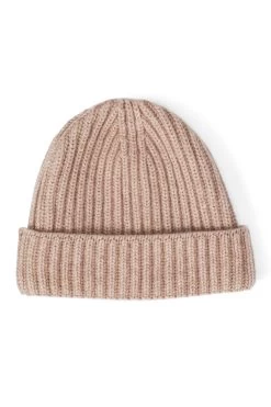 Rannoch Cashmere Beanie -Chic Hats Shop RANNOCH CASHMERE BEANIE BEIGE