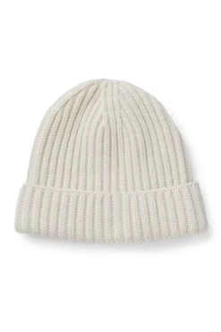 Rannoch Cream Cashmere Beanie -Chic Hats Shop RANNOCH CREAM CASHMERE BEANIE