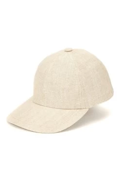 Rimini Baseball Cap -Chic Hats Shop RIMINI BASEBALL CAP BEIGE Product Shot 1
