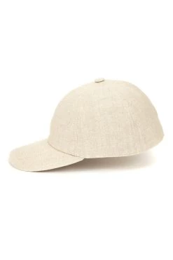 Rimini Baseball Cap -Chic Hats Shop RIMINI BASEBALL CAP BEIGE Product Shot 5