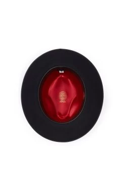 St James's Fedora -Chic Hats Shop ST JAMES S FEDORA NAVY Product Shot 4